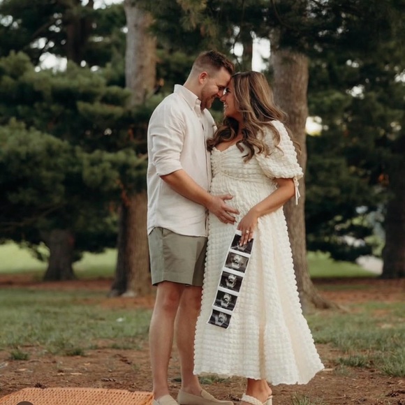 Endless Rose Dresses & Skirts - Never worn- bought 2! Cream Textured Puff-Sleeve Maxi Dress- Selling the new one